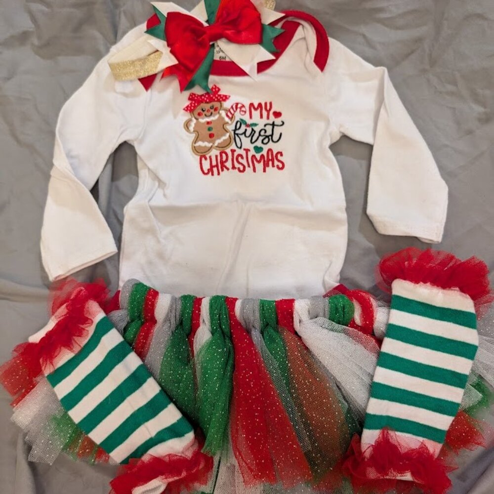 Baby Essentials My First Christmas Outfit 6 Months Baby Girl